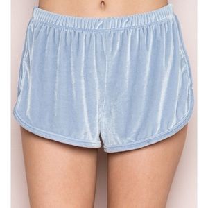 Brandy Melville Lisette Velvet Shorts